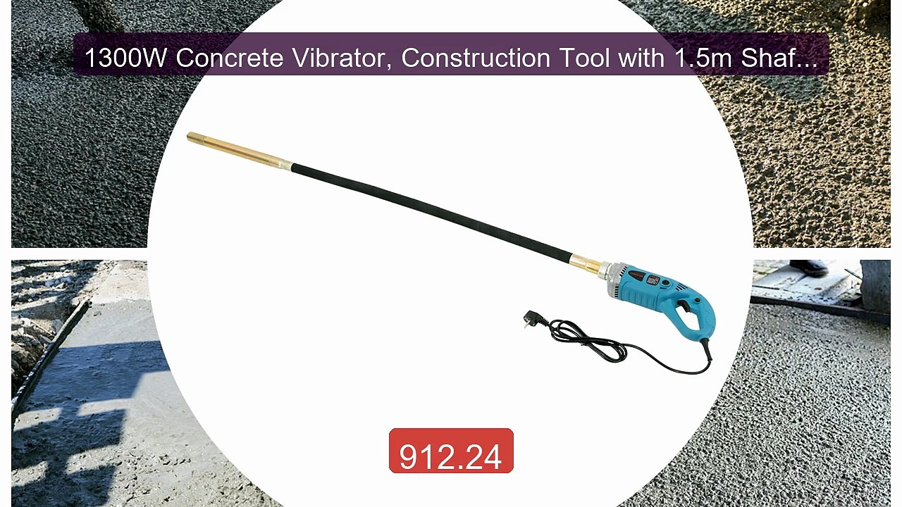 1300W Concrete Vibrator, Construction Tool with 1.5m Shaft for... -- Hot Deal 2026 | Limited Offer!