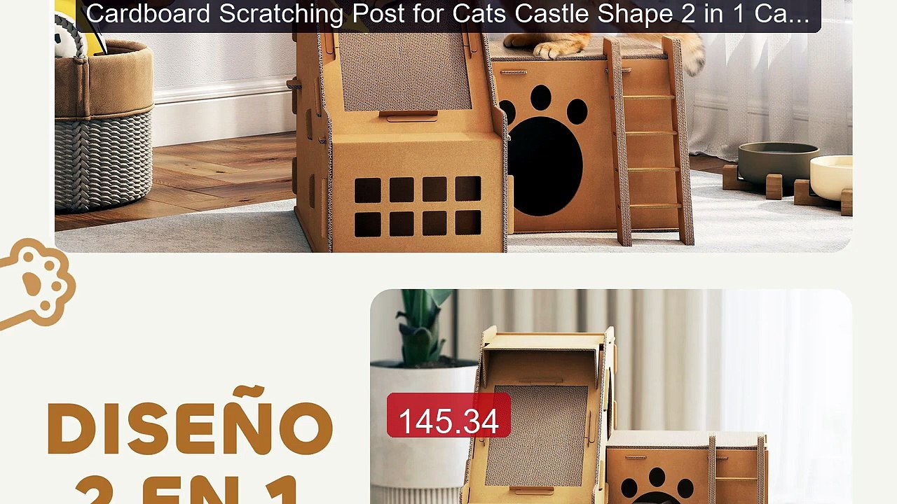 Cardboard Scratching Post for Cats Castle Shape 2 in 1 Cat ... -- Top Pick 2026 | Unbeatable Price!