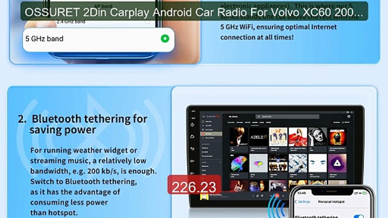 OSSURET 2Din Carplay Android Car Radio For Volvo XC60 2008-2017 Ca... -- Best Deal 2026 | Shop Now!