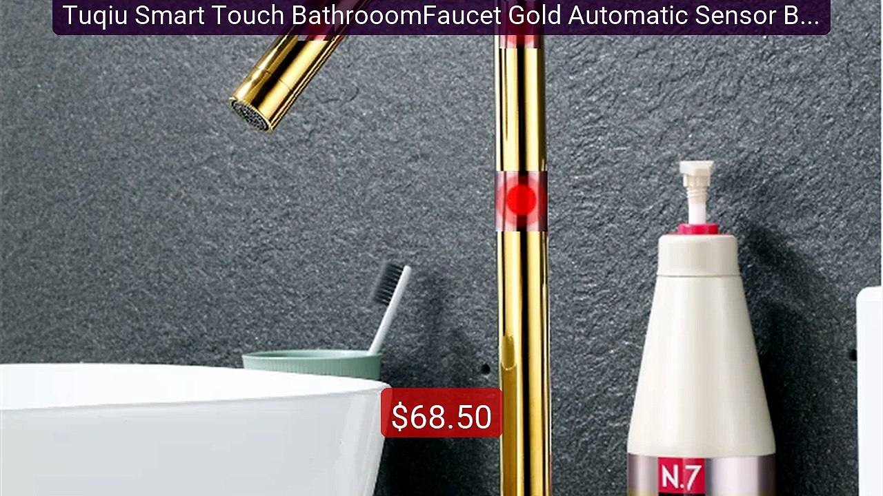 Tuqiu Smart Touch BathrooomFaucet Gold Automatic Sensor Basin Fauc... -- Best Deal 2026 | Shop Now!