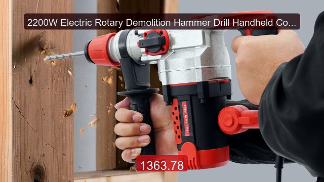 2200W Electric Rotary Demolition Hammer Drill Handheld Concret... Hot Deal 2026 | Limited Offer!