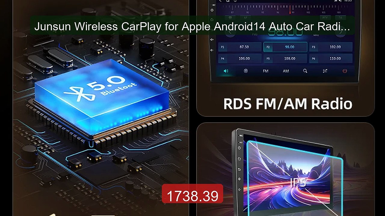 Junsun Wireless CarPlay for Apple Android14 Auto Car Radio for... -- Hot Deal 2026 | Limited Offer!