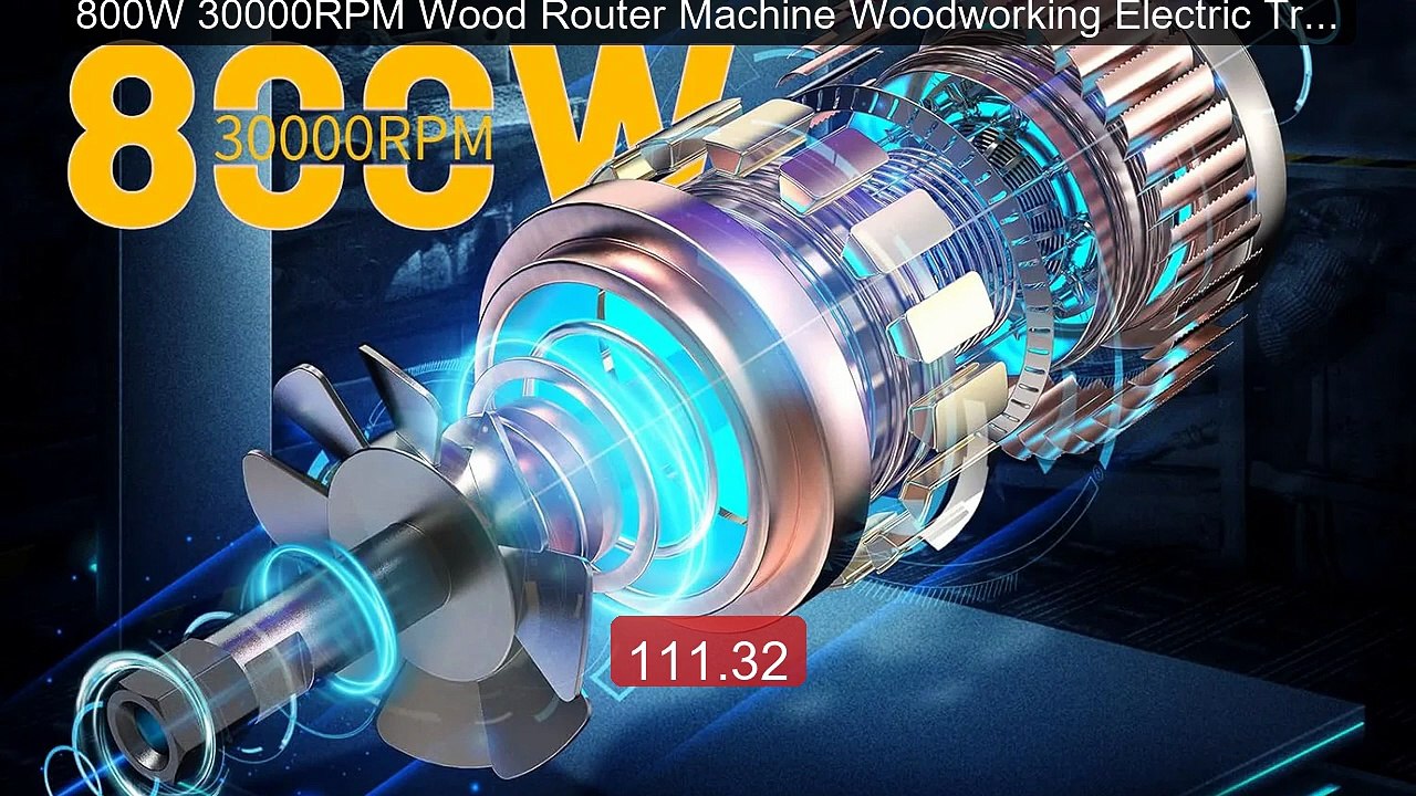800W 30000RPM Wood Router Machine Woodworking Electric Trimmer... -- Hot Deal 2026 | Limited Offer!