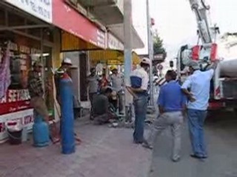 Düziçi ERdem Gazetesi Direk indirme operasyonu 2