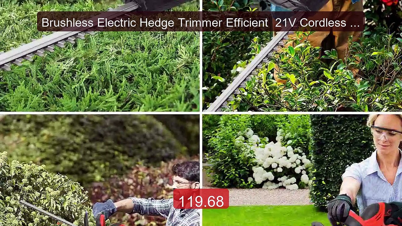 Brushless Electric Hedge Trimmer Efficient  21V Cordless Hedge... -- Hot Deal 2026 | Limited Offer!