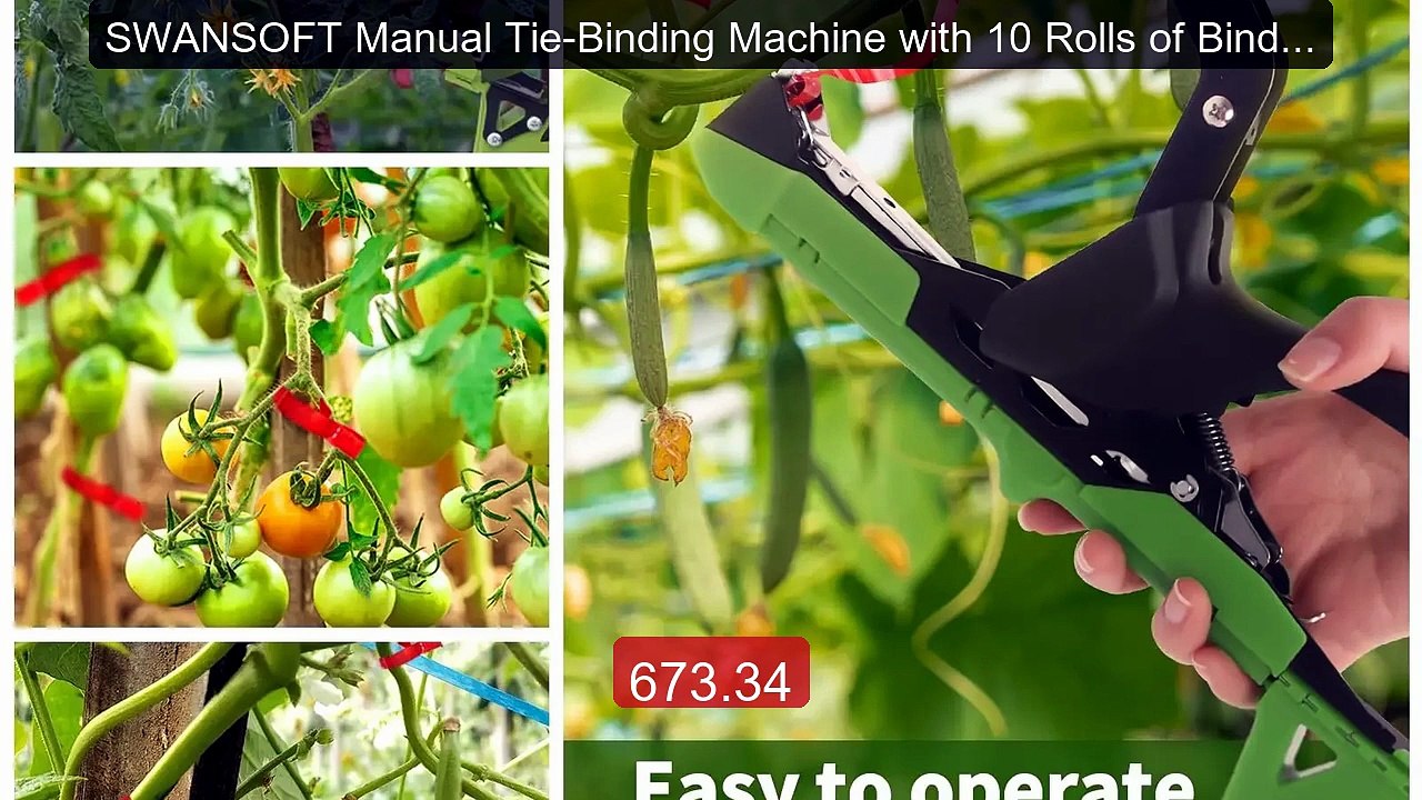 SWANSOFT Manual Tie-Binding Machine with 10 Rolls of Binding ... -- Amazing Value 2026 | Must Have!