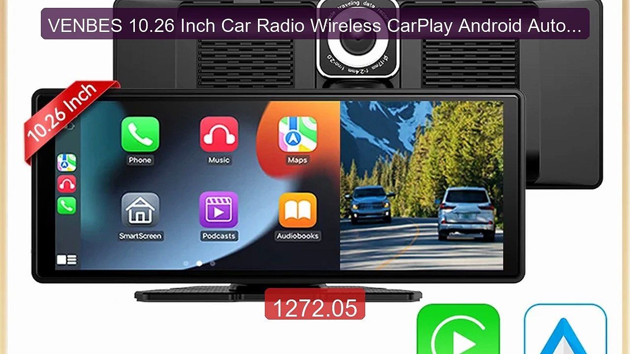 VENBES 10.26 Inch Car Radio Wireless CarPlay Android Auto Car Multi... -- Top Rated 2026 | Buy Now!