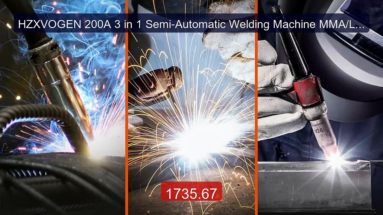 HZXVOGEN 200A 3 in 1 Semi-Automatic Welding Machine MMA/LIFT TIG/G... -- Best Deal 2026 | Shop Now!