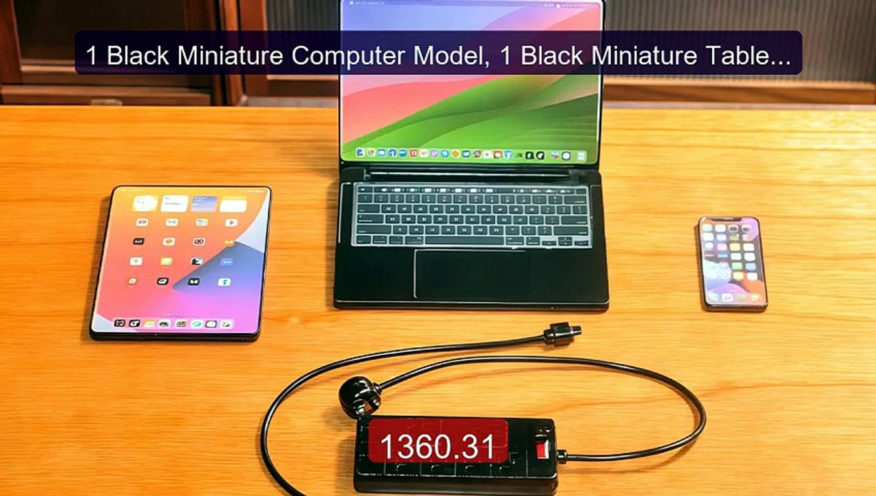 1 Black Miniature Computer Model, 1 Black Miniature Tablet ... -- Top Pick 2026 | Unbeatable Price!