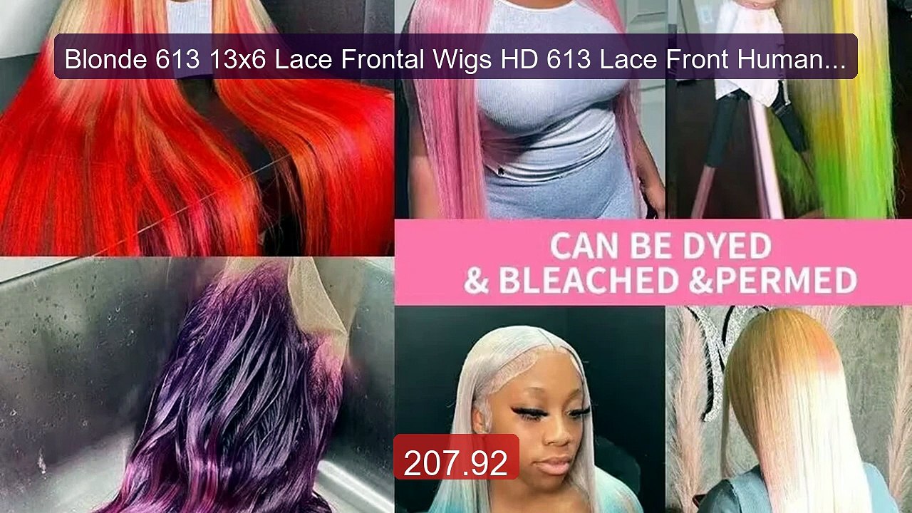 Blonde 613 13x6 Lace Frontal Wigs HD 613 Lace Front Human Hair Wig... -- Best Deal 2026 | Shop Now!