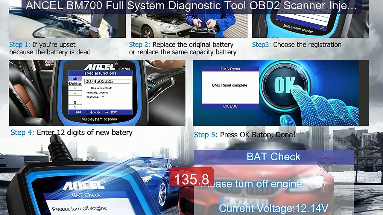 ANCEL BM700 Full System Diagnostic Tool OBD2 Scanner Injector ... -- Hot Deal 2026 | Limited Offer!