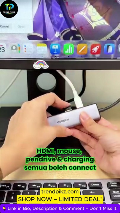 UGREEN 5-in-1 USB-C Hub | 4K HDMI, 100W PD & USB 3.0 Multiport Adapter