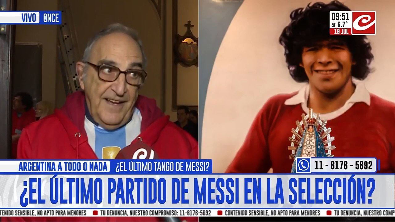 En Vivo: el padre bendice a todos los argentinos antes de la final de la Copa del Mundo