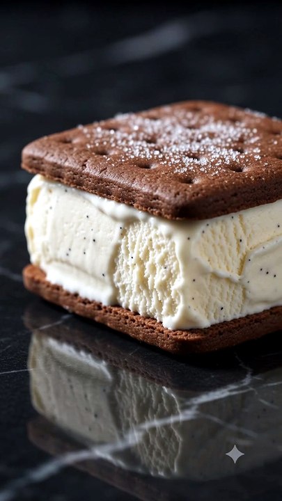 Ice Cream Sandwich Sliced by Sharp Blade | Satisfying Dessert ASMR | Original Sounds