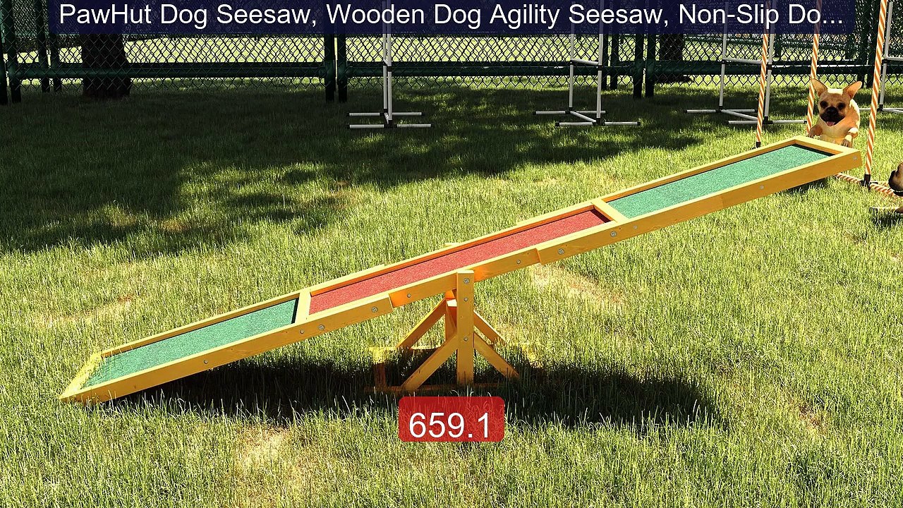 PawHut Dog Seesaw, Wooden Dog Agility Seesaw, Non-Slip Dog Agility... -- Best Deal 2026 | Shop Now!