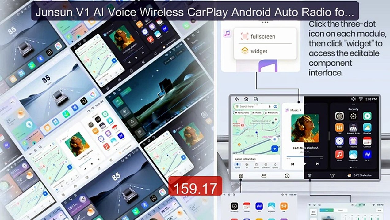 Junsun V1 AI Voice Wireless CarPlay Android Auto Radio for Toy... -- Hot Deal 2026 | Limited Offer!