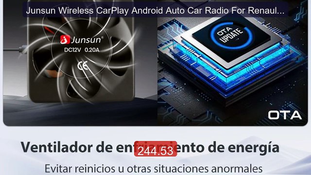 Junsun Wireless CarPlay Android Auto Car Radio For Renault Meg... Best Buy 2026 | Great Quality!