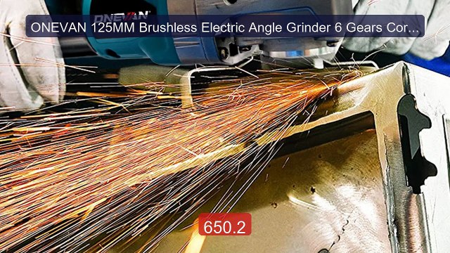 ONEVAN 125MM Brushless Electric Angle Grinder 6 Gears Cordless Poli... Top Rated 2026 | Buy Now!