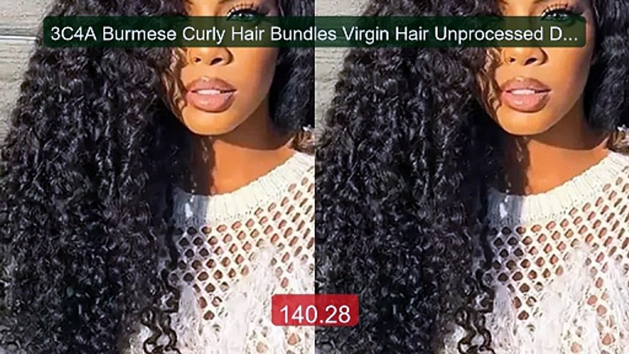 3C4A Burmese Curly Hair Bundles Virgin Hair Unprocessed Double Dra... -- Best Deal 2026 | Shop Now!