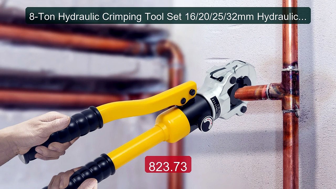 8-Ton Hydraulic Crimping Tool Set 16/20/25/32mm Hydraulic Mechanic... -- Best Deal 2026 | Shop Now!