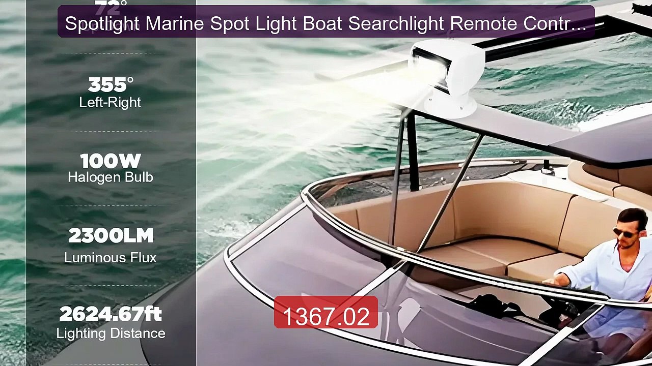 Spotlight Marine Spot Light Boat Searchlight Remote Control 1... -- Amazing Value 2026 | Must Have!