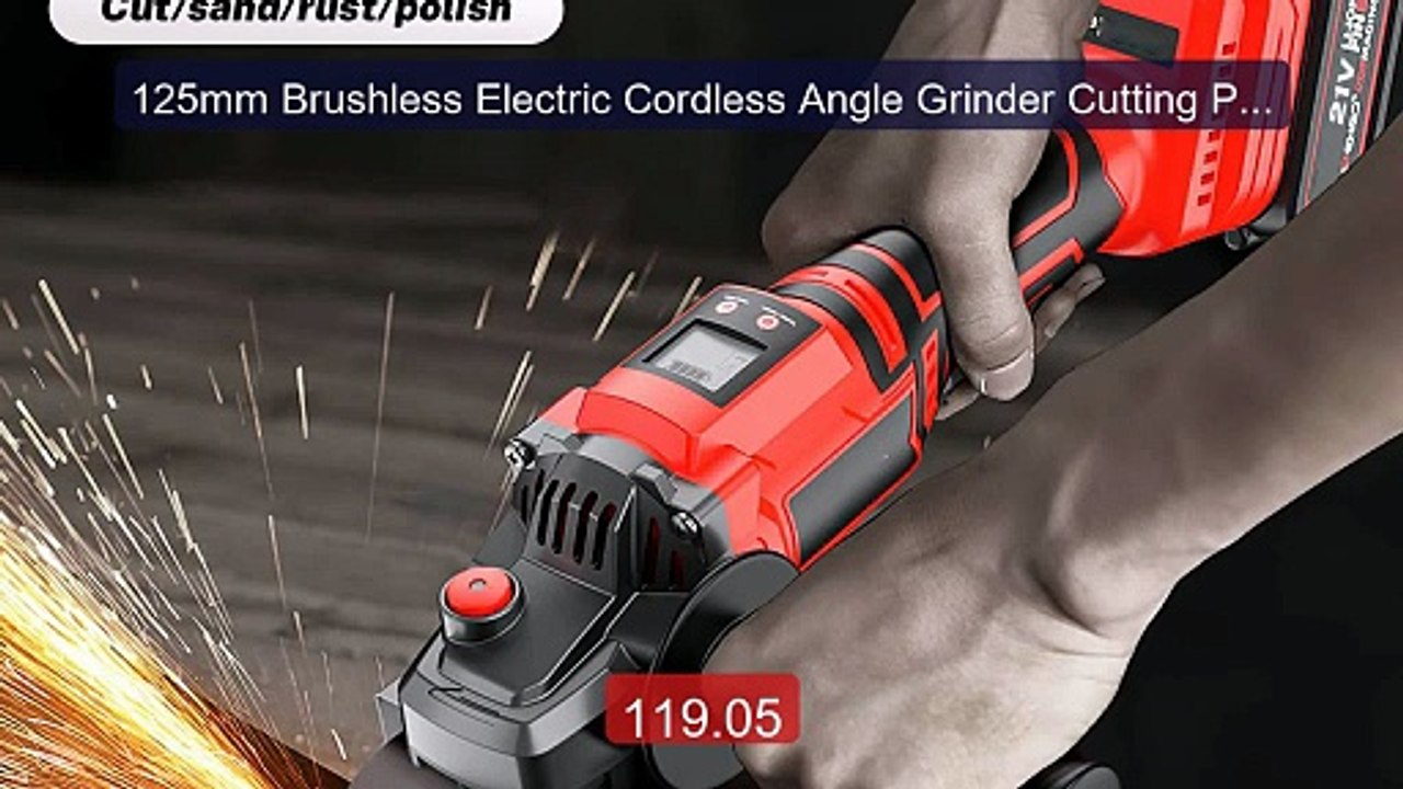 125mm Brushless Electric Cordless Angle Grinder Cutting Polishing ... -- Best Deal 2026 | Shop Now!
