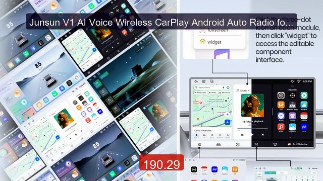Junsun V1 AI Voice Wireless CarPlay Android Auto Radio for Cit... Hot Deal 2026 | Limited Offer!