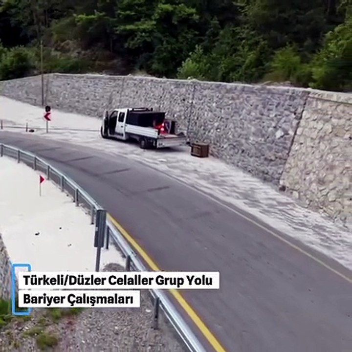 Tehlikeli virajlar bariyerler ile güvenli hale getirildi