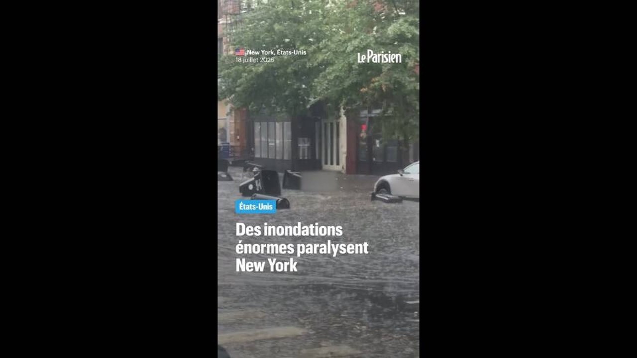 Etats-Unis : des inondations énormes paralysent New York