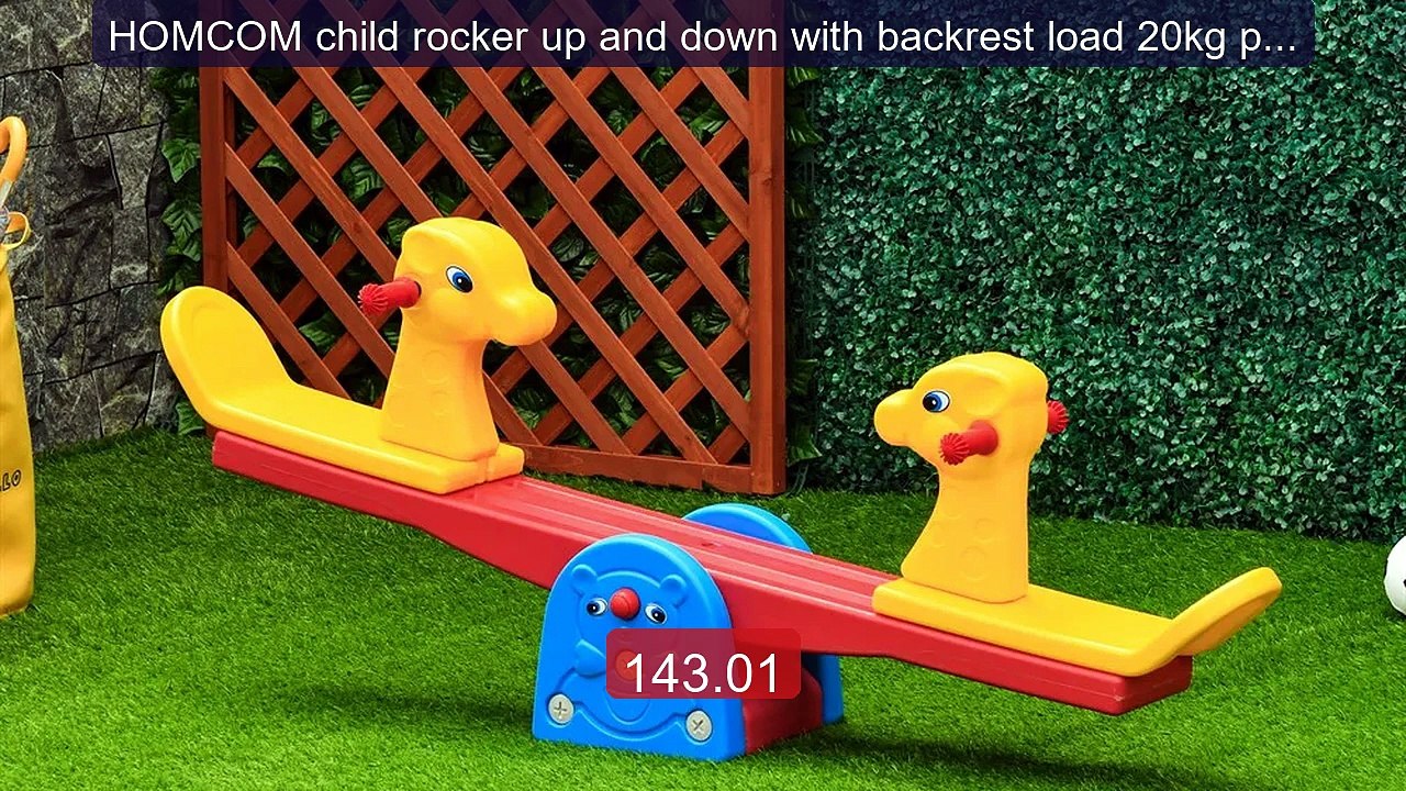 HOMCOM child rocker up and down with backrest load 20kg per s... -- Amazing Value 2026 | Must Have!