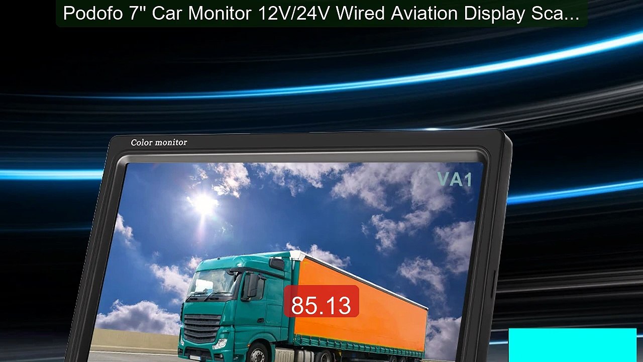 Podofo 7'' Car Monitor 12V/24V Wired Aviation Display Scale... -- Top Pick 2026 | Unbeatable Price!