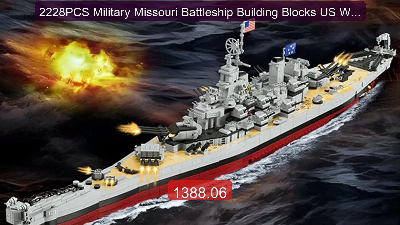 2228PCS Military Missouri Battleship Building Blocks US War... -- Top Pick 2026 | Unbeatable Price!