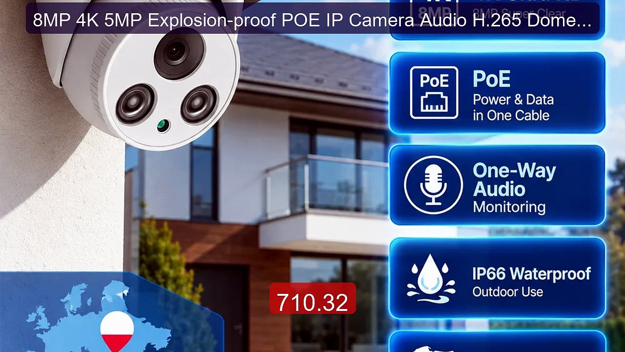 8MP 4K 5MP Explosion-proof POE IP Camera Audio H.265 Dome Home... -- Hot Deal 2026 | Limited Offer!