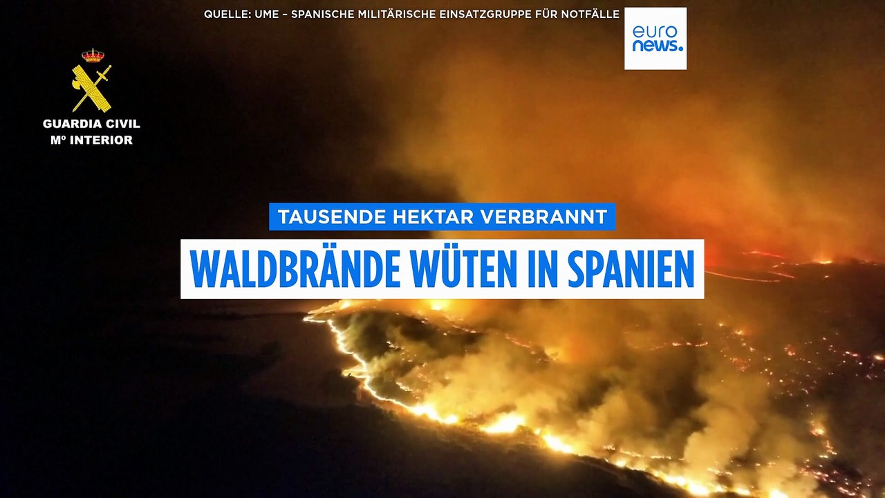 Brände in Spanien: Saragossa stabil, Guadalajara außer Kontrolle