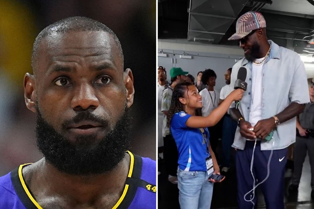 Kid reporter gets LeBron James to open up about the family behind his NBA success