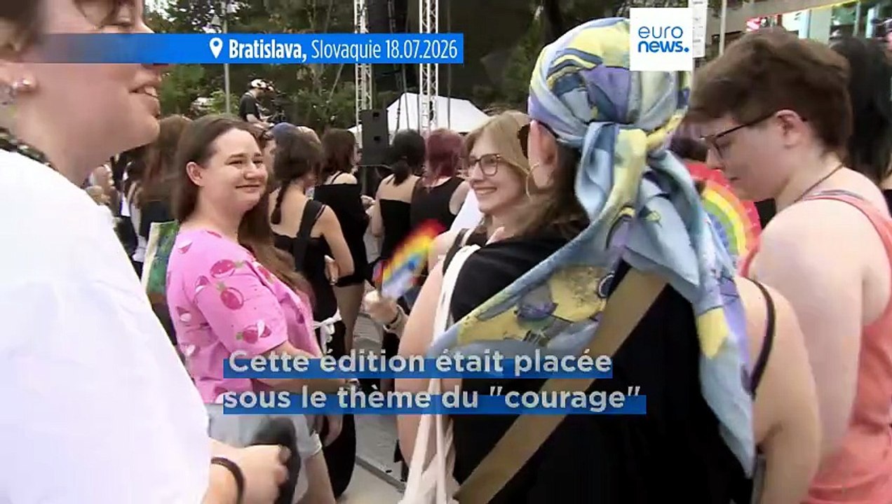 Marche des fiertés à Bratislava sous le signe du "courage" face au recul des droits LGBT