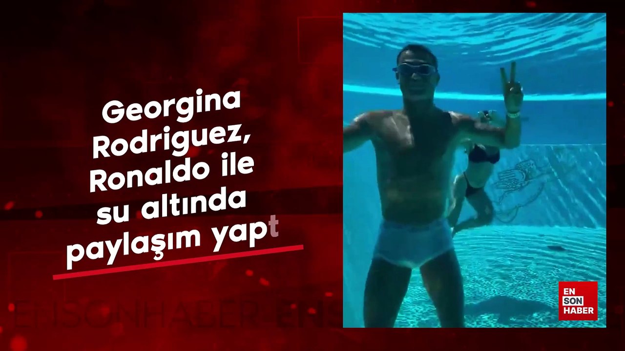 Georgina Rodriguez, Ronaldo ile su altında paylaşım yaptı