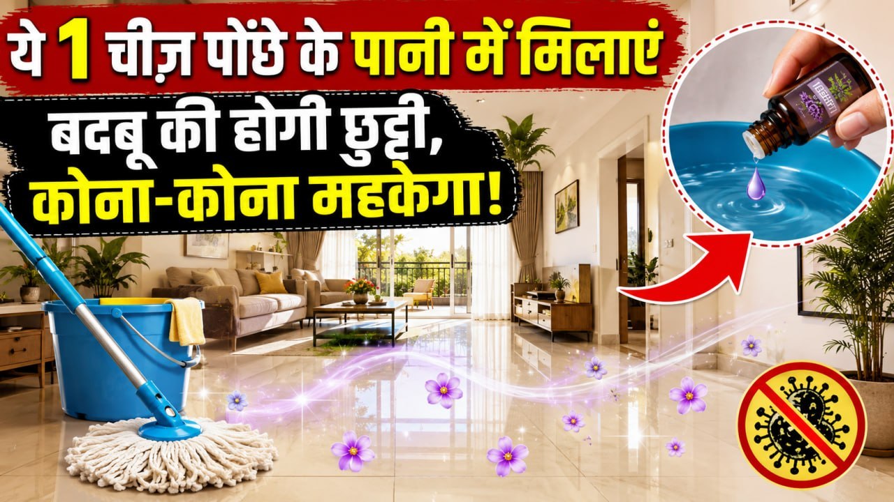 Home Care Tips: पोंछे के पानी में मिलाएं सिर्फ 1 बूंद! 5 दिन तक 5-Star होटल जैसा महकेगा आपका घर!