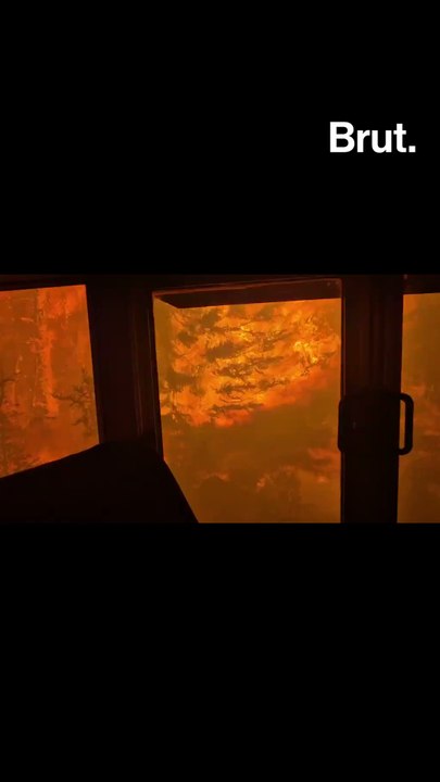 Canada wildfires consume train