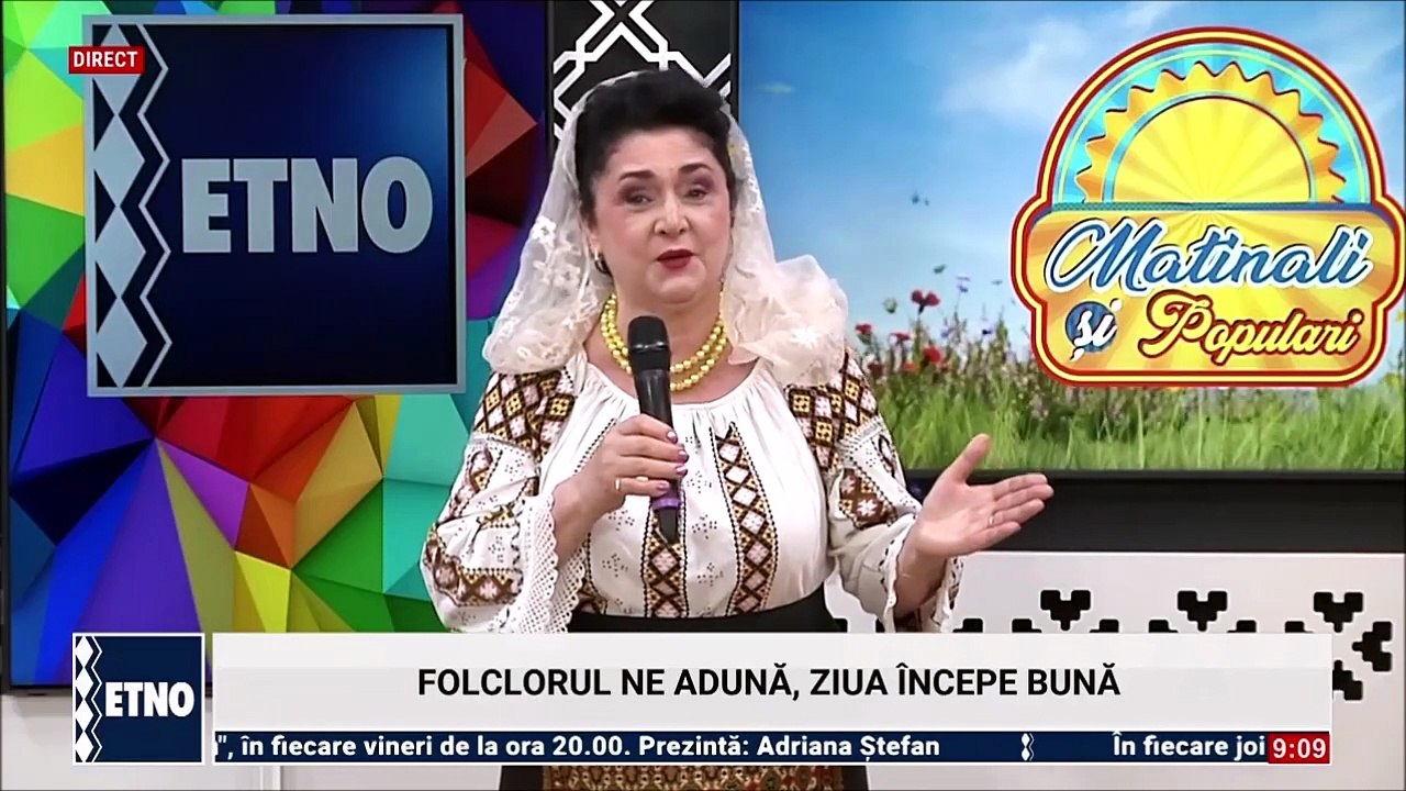 Tina Militaru in cadrul emisiunii „Matinali si populari” - ETNO TV - 13.07.2026