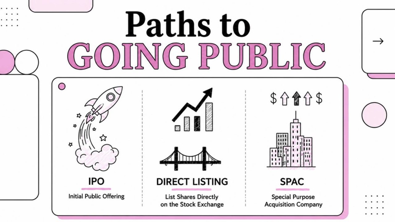 IPO vs Direct Listing vs SPAC | How Companies Go Public