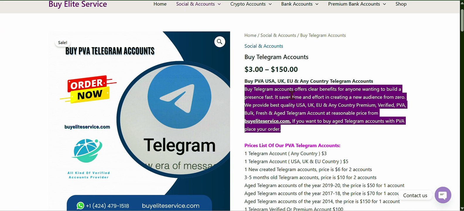 Buy Telegram Accounts - USA,UK,CA, And Others Country