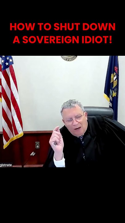 HOW TO SHUT DOWN A SOVEREIGN CITIZEN HARD!