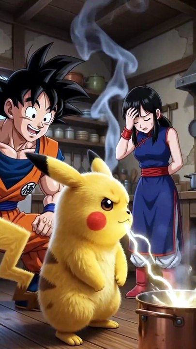 E se o Goku substituísse o Ash Ketchum no mundo Pokémon? #dbz #dragoball #goku