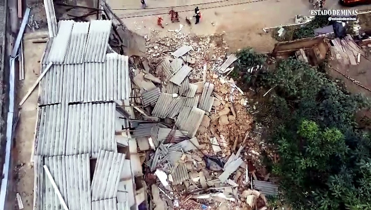 Veja como ficou imóvel que desabou em Contagem