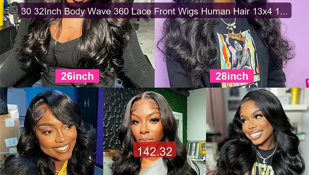 30 32Inch Body Wave 360 Lace Front Wigs Human Hair 13x4 13x6 HD Tra... -- Top Rated 2026 | Buy Now!
