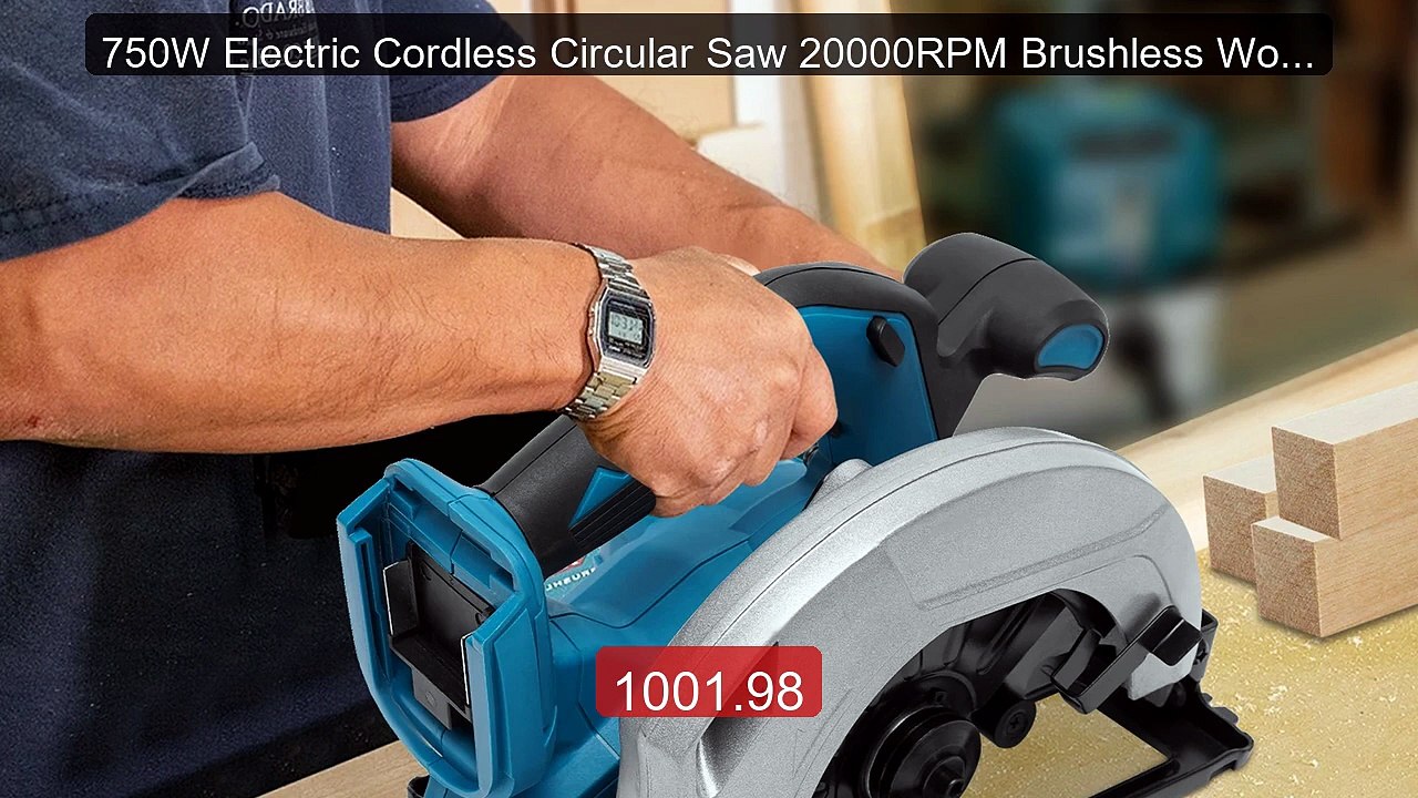 750W Electric Cordless Circular Saw 20000RPM Brushless Wood... -- Top Pick 2026 | Unbeatable Price!