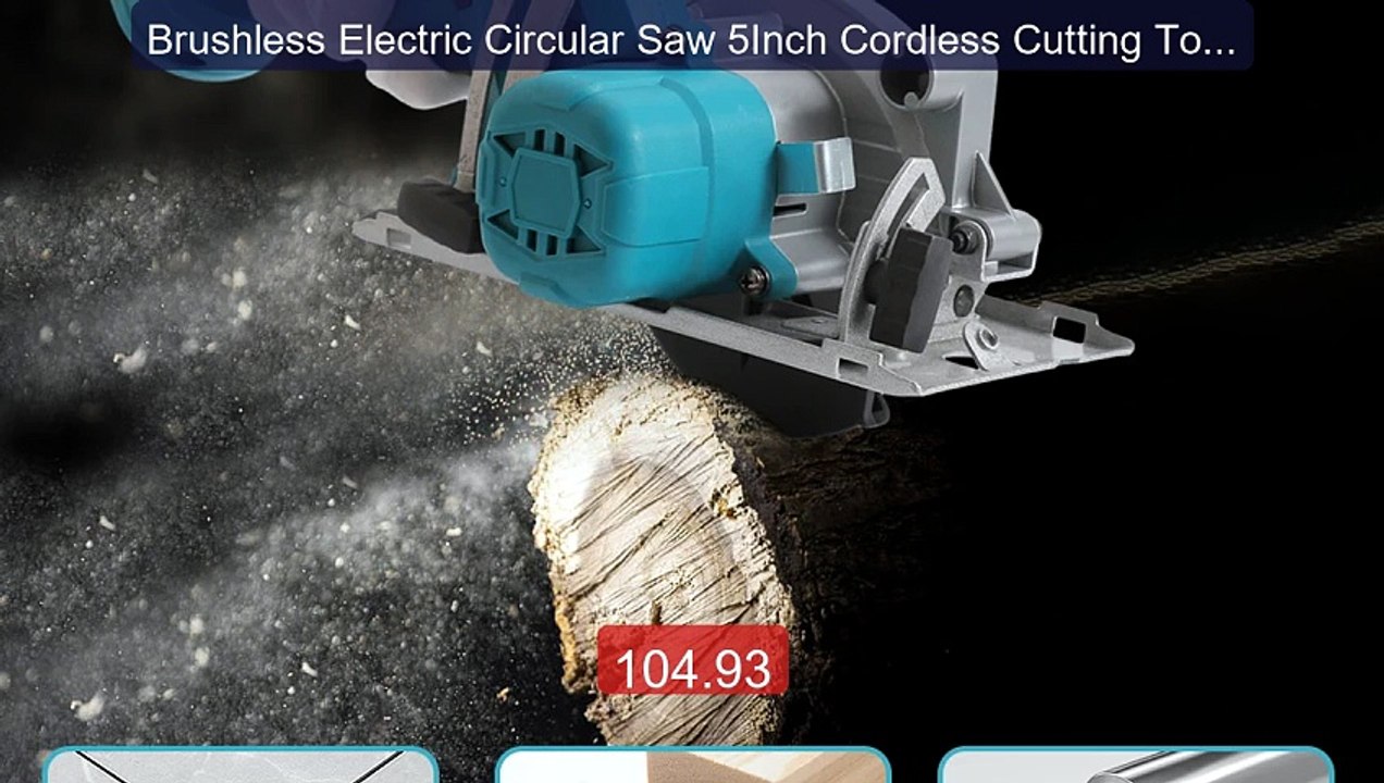 Brushless Electric Circular Saw 5Inch Cordless Cutting Tool Ha... -- Best Buy 2026 | Great Quality!
