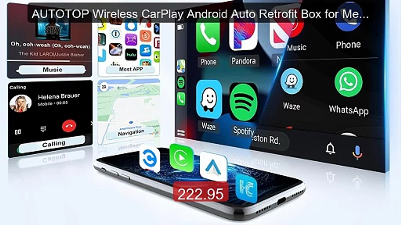 AUTOTOP Wireless CarPlay Android Auto Retrofit Box for Merced... -- Amazing Value 2026 | Must Have!
