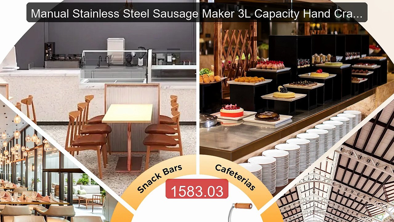 Manual Stainless Steel Sausage Maker 3L Capacity Hand Crank Op... -- Hot Deal 2026 | Limited Offer!